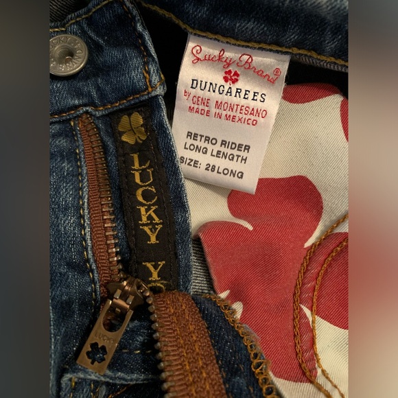 Lucky brand retro rider long length jeans size 28 long - Picture 11 of 13
